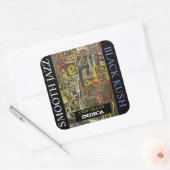 VLAKKE JAZZ BLACK KUSH VIERKANTE STICKER (Envelop)