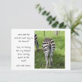 Vlakke Kaart - Zebra's Butt Word snel beter (Staand voorkant)