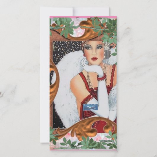 Vlakke Kaarten 10 (Brons Ivy Meisje) RFPMDesigns © (Voorkant)