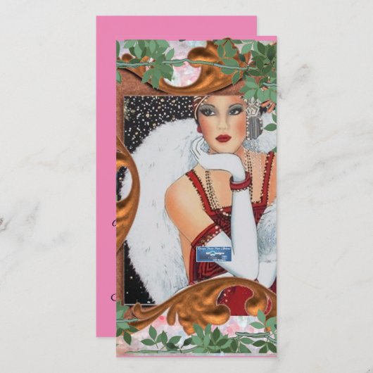 Vlakke Kaarten 10 (Brons Ivy Meisje) RFPMDesigns © (Voorkant / Achterkant)