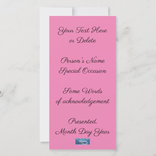 Vlakke Kaarten 10 (Brons Ivy Meisje) RFPMDesigns © (Achterkant)