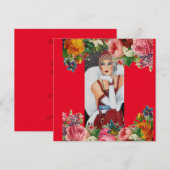 Vlakke Kaarten 10 Rood (Sneeuwvogel) RFPMDesigns © (Voorkant / Achterkant)