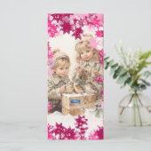 Vlakke Kaarten 12 (PinkSnowFlakes) RFPMDesigns ©️2 (Staand voorkant)