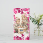 Vlakke Kaarten 14 (PinkSnowFlakes) RFPMDesigns ©️2 (Staand voorkant)