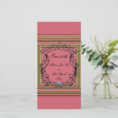 Vlakke Kaarten 16P.Pink (GoldenFrames) RFPMDesigns (Staand voorkant)