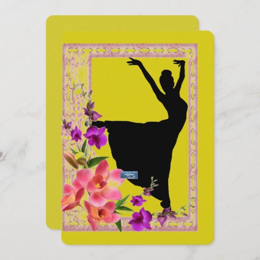 Vlakke Kaarten 5 Geel (de Lentedans) RFPMDesigns©️ (Voorkant / Achterkant)