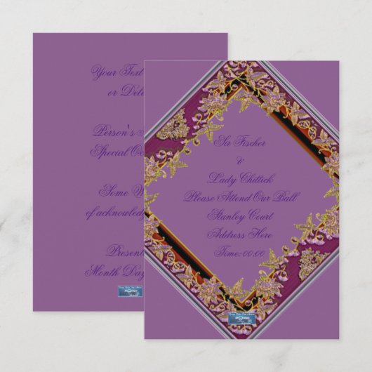 Vlakke Kaarten 7 Pur(AmethystWreathe)RFPMDesigns©️ (Voorkant / Achterkant)