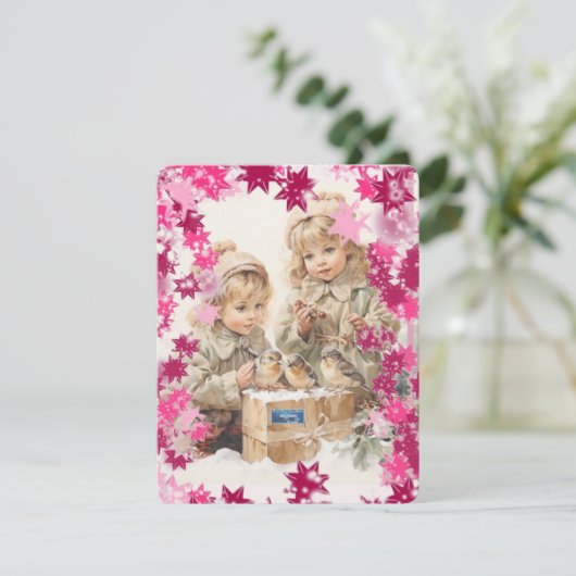 Vlakke Kaarten 8 (PinkSnowFlakes) RFPMDesigns ©️20 (Staand voorkant)