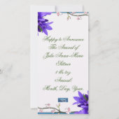 Vlakke Kaarten 8 (PurpleBlossoms) RFPMDesigns ©️20 (Voorkant)