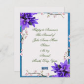 Vlakke Kaarten 9 (PaarseBloemen) RFPMDesigns 2024 (Voorkant / Achterkant)