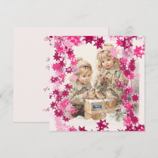 Vlakke Kaarten 9 (PinkSnowFlakes) RFPMDesigns ©️20 (Voorkant / Achterkant)