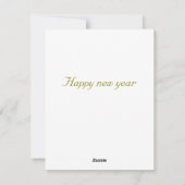 Vlakke kerstkaart  (Achterkant)