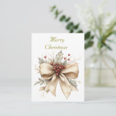 Vlakke kerstkaart  (Staand voorkant)