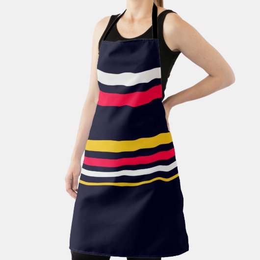 vlakke kleurenstrepen schort (Insitu)