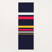 vlakke kleurenstrepen yogamat (Achterkant)