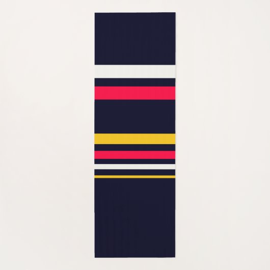 vlakke kleurenstrepen yogamat (Achterkant)