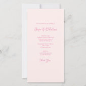 Vlakke lay voor elegante huwelijksuitnodiging (Achterkant)