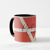 vlakke mok van de grond in het midden (Voorkant links)