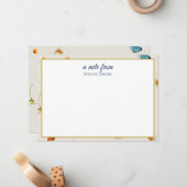 Vlakke Notitiekaart Notitiekaartje (Voorkant / Achterkant in situ)