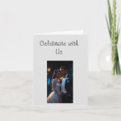 Vlakke Uitnodiging, Grootte: 5"x 7"huwelijkspaar Aankondiging (Voorkant)