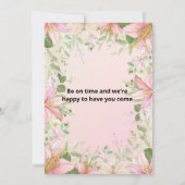 vlakke verlovingsuitnodigingskaart Grootte: 5" x 7 Kaart (Achterkant)