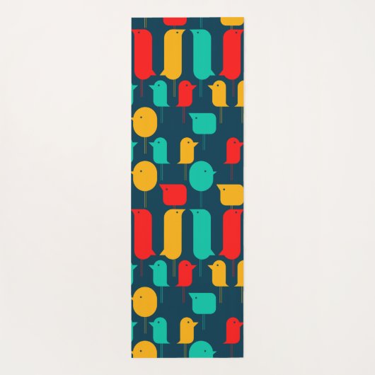 vlakke vogels yogamat (Achterkant)