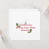 Vlakke wenskaart kaart (Voorkant / Achterkant in situ)