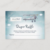 *~*  vlakke wolkenbanner - Baby luierriffel Informatiekaartje (Achterkant)