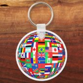 VLAKKEN VAN HET WERELDBOL SLEUTELHANGER (Voorkant)