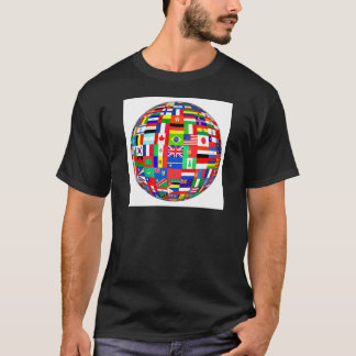 VLAKKEN VAN HET WERELDBOL T-SHIRT