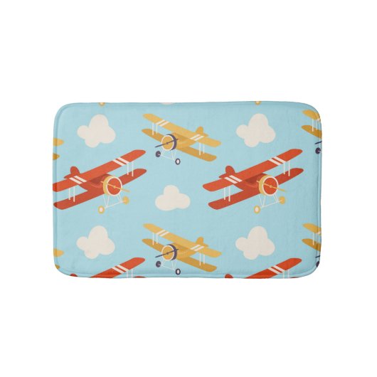 vlakken wolken achtergrondpatroon badmat (Voorkant)