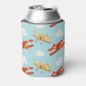  vlakken wolken achtergrondpatroon blikjeskoeler (Blikje Achterkant)