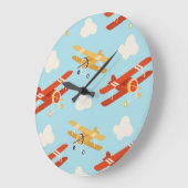 vlakken wolken achtergrondpatroon grote klok (Hoek)