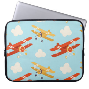 vlakken wolken achtergrondpatroon laptop sleeve