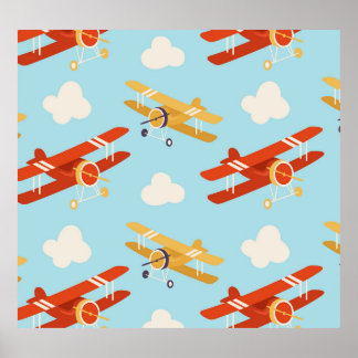  vlakken wolken achtergrondpatroon poster