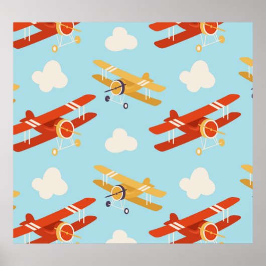 vlakken wolken achtergrondpatroon poster (Voorkant)