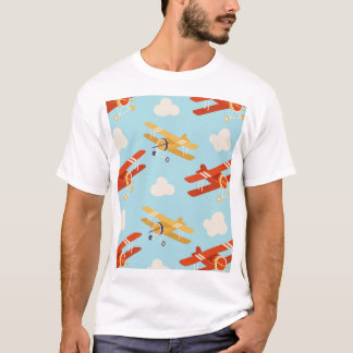 vlakken wolken achtergrondpatroon t-shirt