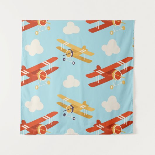 vlakken wolken achtergrondpatroon wandkleed (Voorkant)