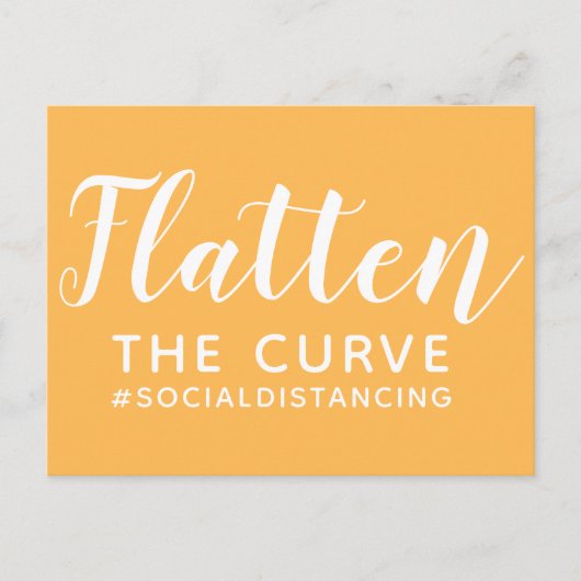 vlakker maken van de curve bestrijding van COVID 1 Briefkaart (Voorkant)