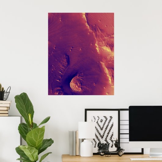 Vlakoppervlak — Mars Poster (Thuiskantoor)