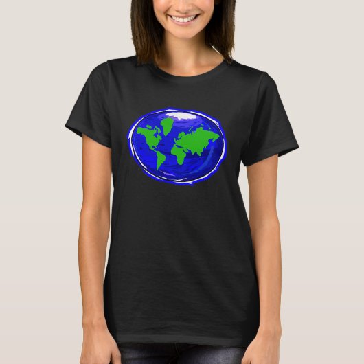 vlakte aarde t-shirt (Voorkant)