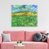 Vlakte bij Auvers door Vincent van Gogh Canvas Afdruk (Insitu (Woonkamer))