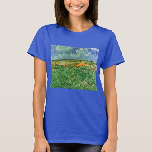 Vlakte bij Auvers door Vincent van Gogh T-shirt (Voorkant)