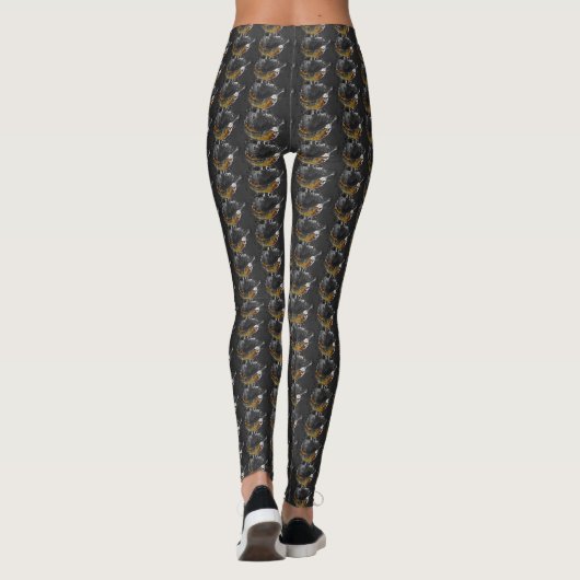 vlakte leggings (Achterkant)