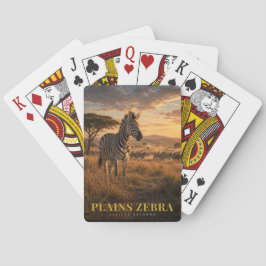 Vlakte zebra Oost-Afrikaanse savanne DIEREN Poker Pokerkaarten
