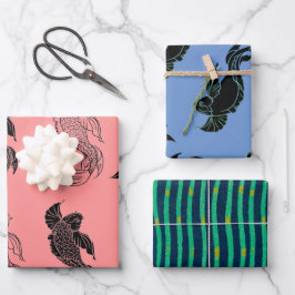 VLAKVLIEGVLAK VAN HET JAPANSE VISTUIG INPAKPAPIER VEL