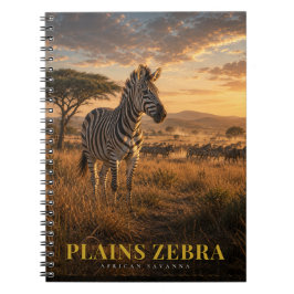 Vlakzebra Afrikaanse Savanne DIEREN Notitieboek