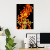 vlam, dwars poster (Thuiskantoor)