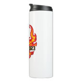 Vlam Fusion: honkbal in vuur en vlam Thermosbeker (Geroteerd rechts)