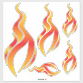 Vlam Icoon Logo Sticker (Vel)